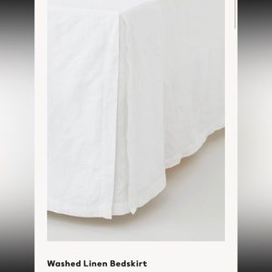 Washed Linen King Bedskirt